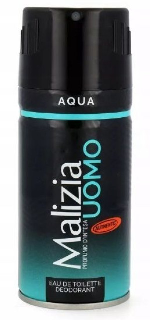 Malizia Uomo, Aqua, Dezodorant, 150ml