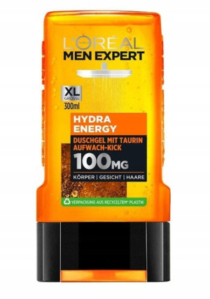 Loreal, Hydra Energy, Żel pod prysznic, 300ml