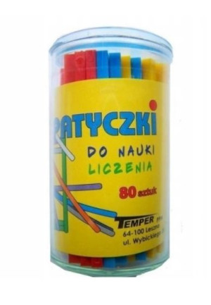 Patyczki do nauki liczenia, 80 sztuk