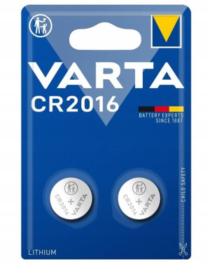 Varta, Lithium Coin CR2016 Bateria, 2 sztuki