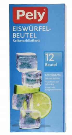 Pely, Woreczki na kostki lodu, 12 sztuk