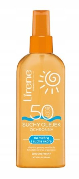 Lirene Suchy Olejek ochronny SPF 50 UVA/UVB 150ml