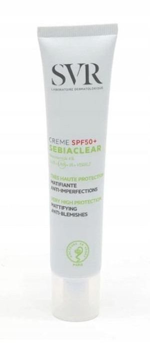 SVR Sebiaclear Krem SPF50+ Bardzo wysoka ochro40ml