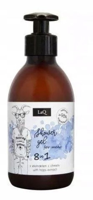 LaQ, Żel pod prysznic 8w1, Kozioł, 500 ml