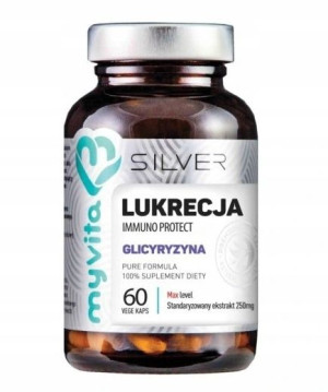 MyVita Silver, Lukrecja ekstrakt, 60 kapsułek