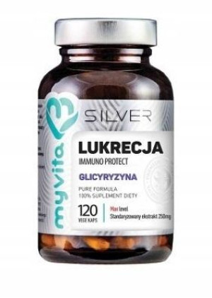 MyVita Silver, Lukrecja ekstrakt, 120 kapsułek