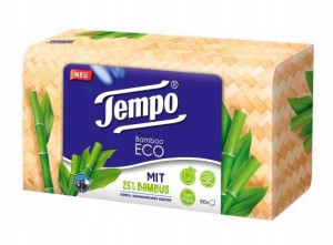 Tempo, Chusteczki, Bamboo Eco, 90 sztuk