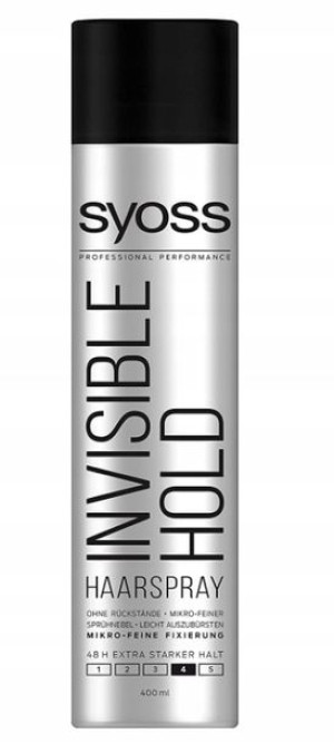Syoss, Invisible Hold, Lakier do włosów, 400 ml