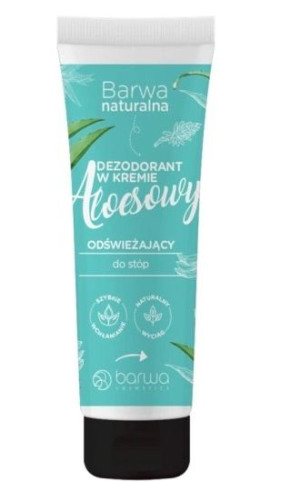 Barwa Dezodorant do stóp w kremie, aloesowy, 75 ml