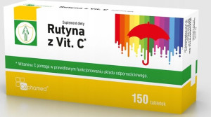 Rutyna z witaminą C, 150 tabletek