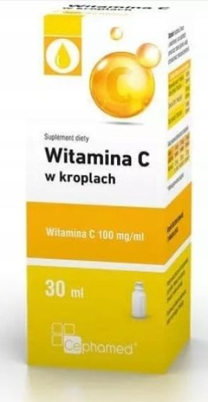 Witamina C w kroplach, 30 ml