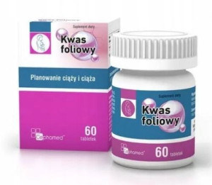 Kwas foliowy, 60 tabletek