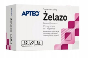 Apteo Żelazo, 40 kapsułek