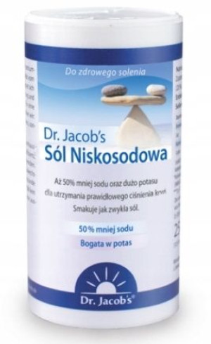 Dr. Jacob's, Sól niskosodowa, 250g