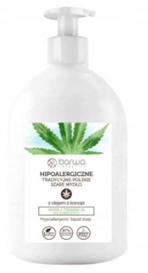 Barwa Hipoalergiczne Mydło z olejem z konopi 500ml