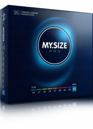 My Size PRO, Prezerwatywy 72mm, 36 sztuk
