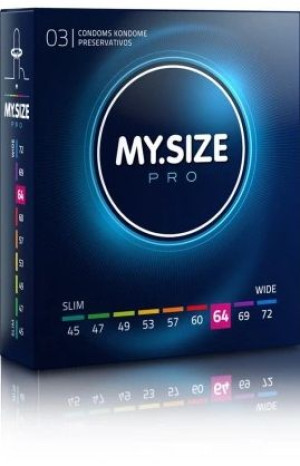 My Size PRO, Prezerwatywy 64mm, 3 sztuk