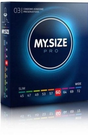 My Size PRO, Prezerwatywy 60mm, 3 sztuk