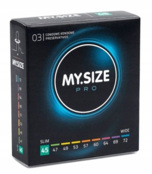 My Size PRO, Prezerwatywy 45mm, 3 sztuk