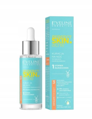 Eveline Perfect Skin Acne Kuracja na noc 1 30 ml