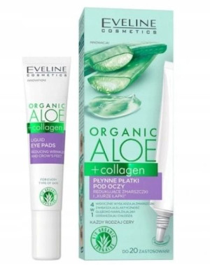 Eveline Organic Aloe+Collagen płatki pod oczy 20ml
