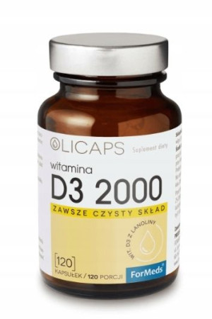 Olicaps D3 2000, 120 kapsułek