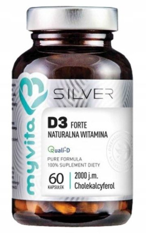 MyVita Silver Witamina D3 Forte, 2000 j.m. 60kap
