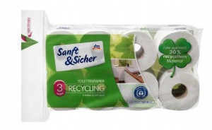 Sanft Sicher, Papier toaletowy, 3-warstwowy, 8 szt