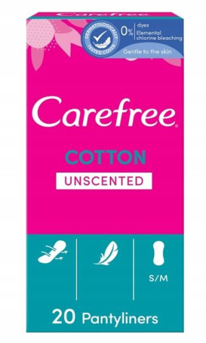 Carefree, Normal Cotton, Wkładki higieniczne 20szt