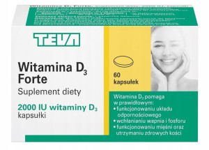 Witamina D3 2000 IU 60 kapsułek