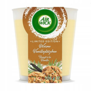AirWick Świeca zapachowa Warm Vanilla Cookies 105g