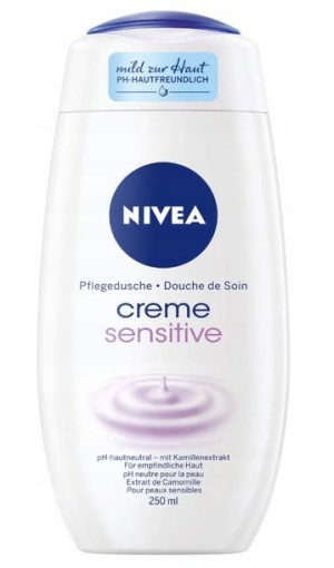 Nivea, Creme Sensitive, Żel pod prysznic, 250 ml