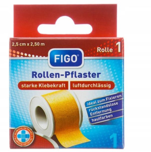 Figo, Plastry na rany o wymiarach, 2,5 cm x 2,5 m
