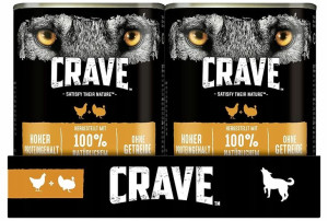 Crave, Mokra karma, kurczak i indyk, 400g