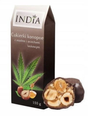 India, Cukierki konopne z miodem i orzechami, 155g
