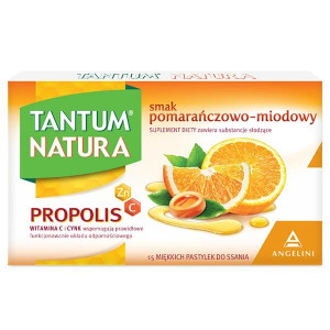 Tantum Natura, smak pomarańczowo-miodowy, 15 past
