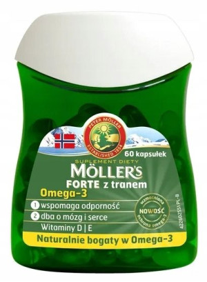 Tran Mollers Forte 60 kapsułek