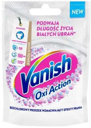 Vanish Oxi Action, Odplamiacz do białego, 30g