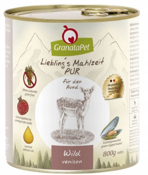 GranataPet, Mokra karma dla psów, dziczyzna, 800g