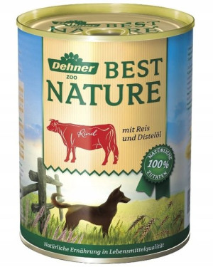 Dehner, Mokra karma dla psów, wołowina i ryż, 400g