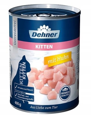 Dehner, Karma dla kotów, kura, 400g