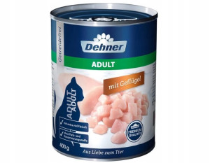 Dehner, Karma dla kotów, drób, 400g