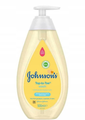 Johnson's Top Toe Baby Wash, Płyn do kąpieli 500ml