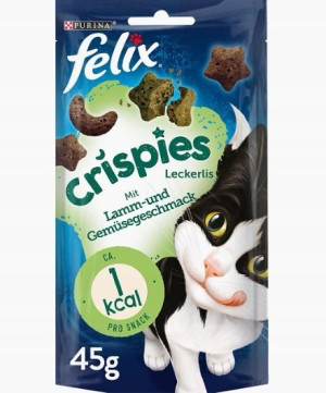 Felix Crispies, Przysmaki dla kota, jagnięcina 45g