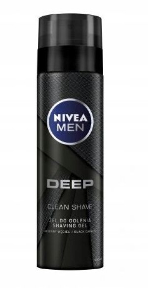 Nivea Men, Deep Żel do golenia, 200 ml