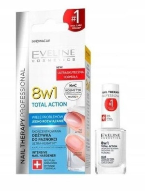 Eveline, Odżywka do paznokci 8w1, 12 ml