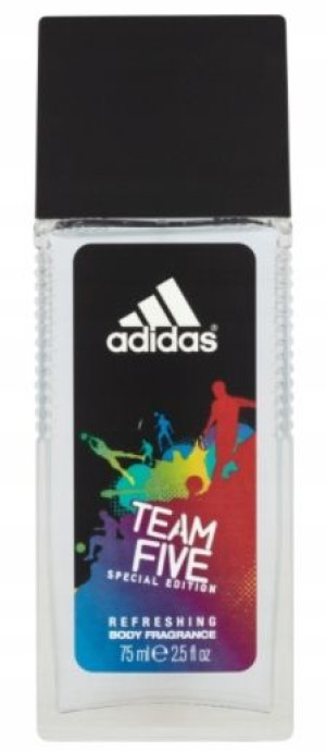 Adidas Men, Dezodorant w sprayu, team five, 75 ml