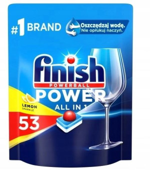 Finish, All in 1 Lemon Tabletki do zmywarki, 53szt