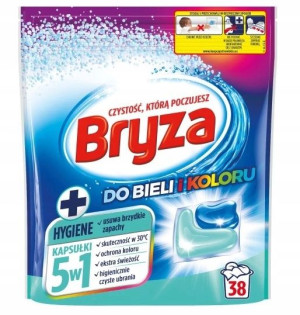 Bryza 5w1 Kapsułki do prania do bieli, koloru 38sz