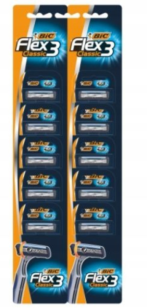 Bic, Maszynka do golenia, flex 3 classic, 10 sztuk